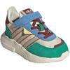 Adidas Originals Retropy F2 Cómodos Suaves Antideslizantes Resistentes al Desgaste Zapatillas Bajas para Caminar Zapatos de Bebé Verde Claro JR7993