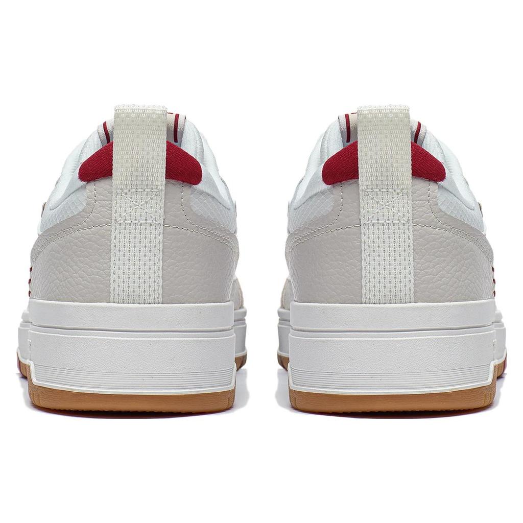 New LiNing Tianji 2.0 Anti Slip Wear Resistant Low Top Skateboard Shoes Men's White Gray Red AGCT211-6