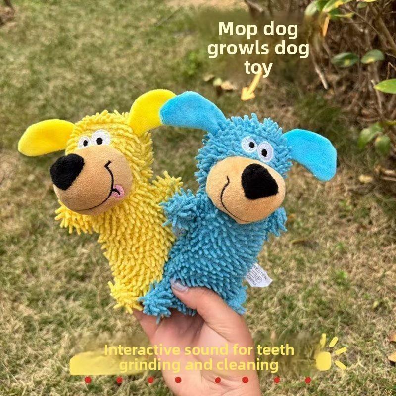 Plush Dog Toy With Sound For Small Dogs Chewing And Teething Relief