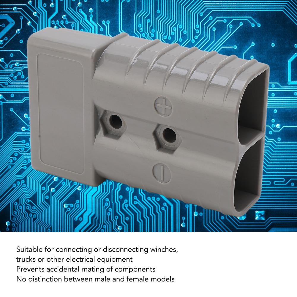 Durable 350A Battery Quick Connect 600V Grey Anderson Style Plug Quick Disconnect Electronics Maintenance