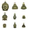 10pcs Charms Buddha Antique Bronze Color Buddha Statue Charms Pendant Jewelry Buddha Charms For Jewelry Making