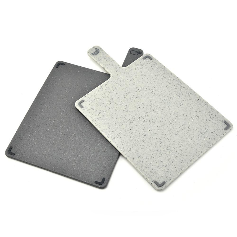 4 Pieces Plastic Classification Cutting Board with Storage Rack Slicing Board  Fruit Vegetable