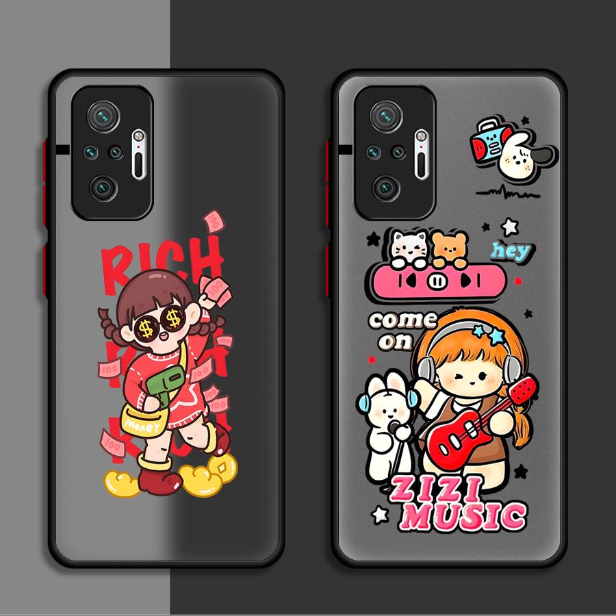 Cartoon Cute Character Funda Back Phone Cover Case for Xiaomi Redmi Note 14 13C 13 Pro Plus 12 14C A4 11 10 9S