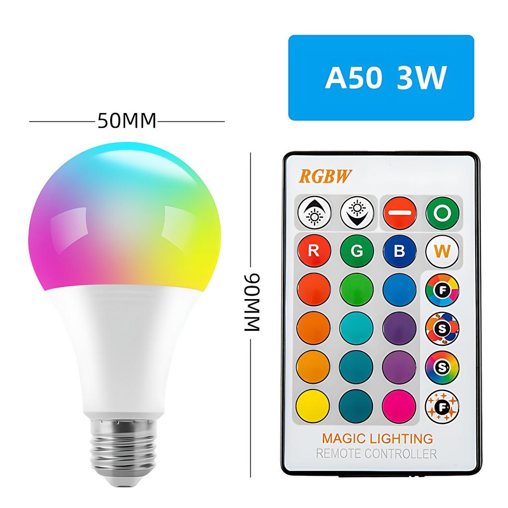 16 farbe E27 RGB Fernbedienung Birne Led Licht Für Zimmer Smart Birne Lampe Dimmer Niedriger Stromverbrauch Energie Sparen einstellbare Birne