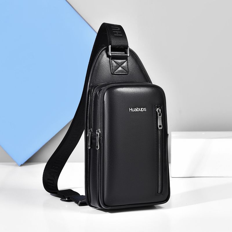 

Доступная роскошь Сумка кроссбоди Мужская нагрудная сумка Деловая повседневная нагрудная сумка Модная трендовая одноплечевая спортивная сумка-рюкзак Водонепроницаемая и износостойкая Black