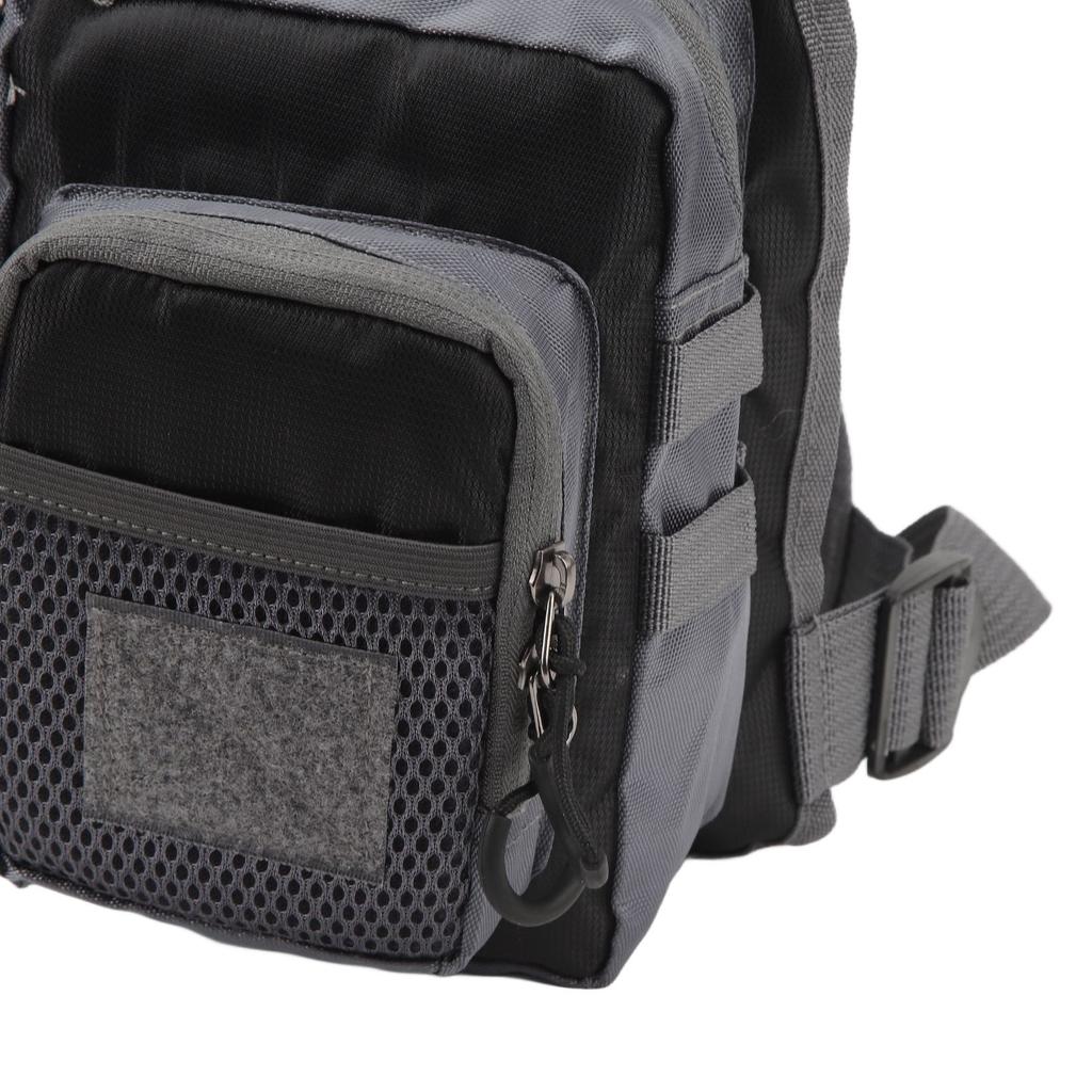 Strap Fishing Vest Fly Fishing Vest 8 Pockets Oxford Cloth Reflective Strips Mesh Lining Adjustable Fishing Gear for Outdoor Black