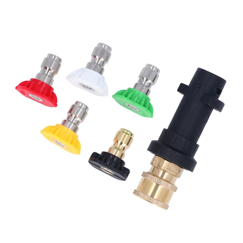 14in Hochdruckreinigerpistolenadapter mit 5-teiligem Düsenset für Karer K2 K3 K4 K5 K6 K7