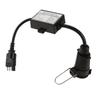1Pc Trailer Light Converter American 4-Way Flat Plug to 7‑Pin European Round Plug Connector Stop/Brake Signal Separating