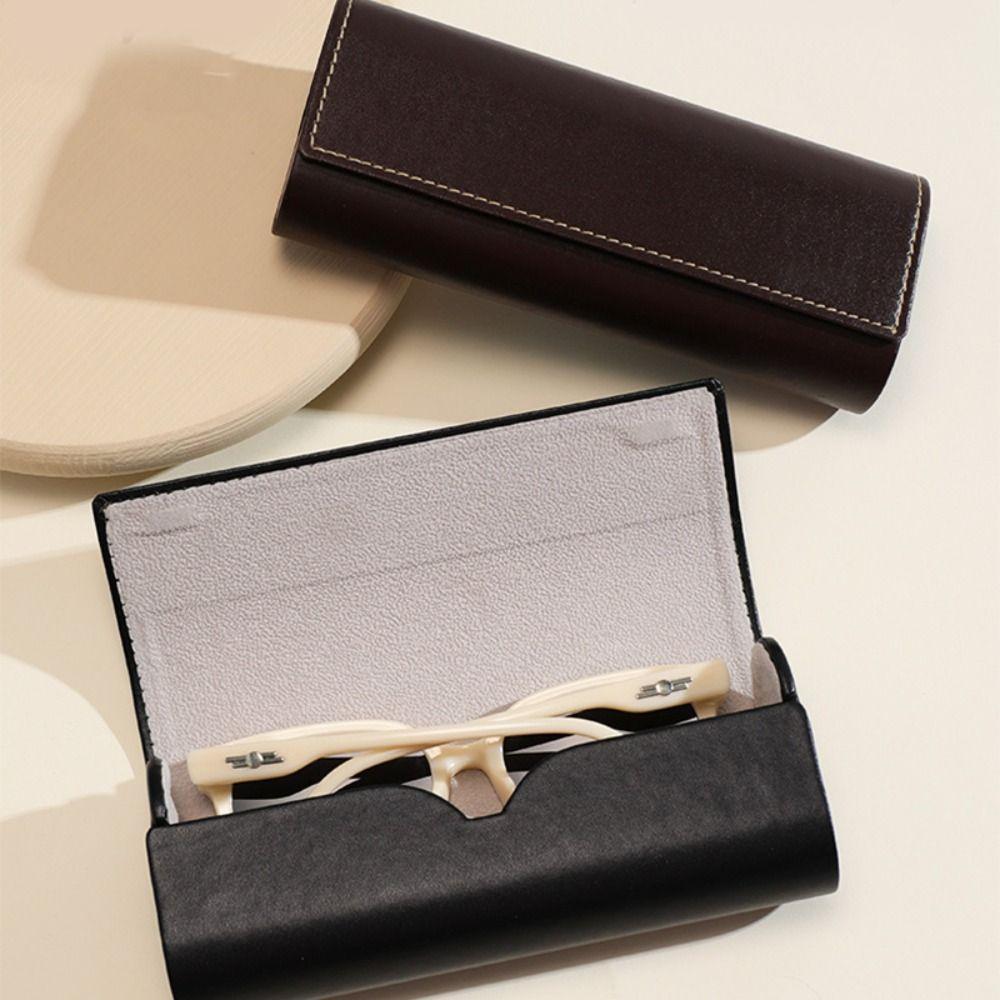 Skórzany Pu Etui na Okulary Duża Pojemność Pudełko do Przechowywania Okularów Prosta Torba na Okulary Uczniowie