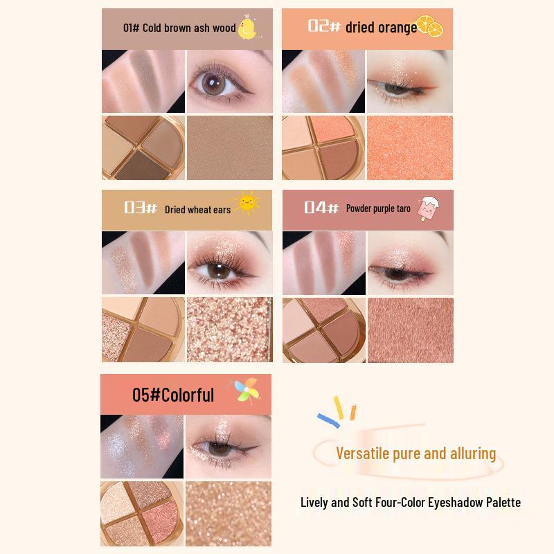 NOVO5676 Lively Soft Eyeshadow Palette: Shimmer & Matte, Long-Lasting Gentle Pink, Purple, Taro Shades