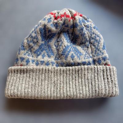 Used UNIQLO Knit Hat Beanie Nordic Pattern