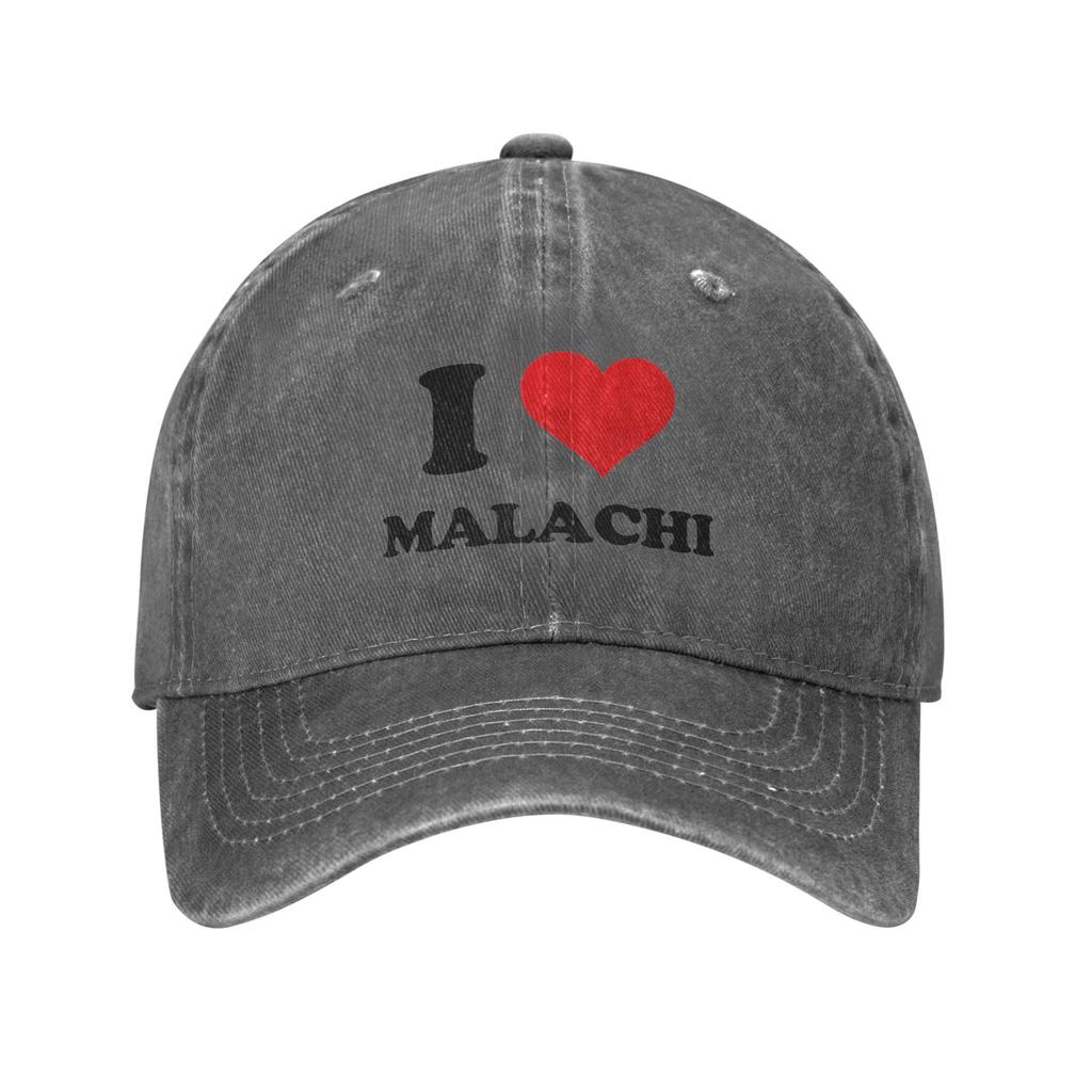 Washed Baseball Cap I Love Malachi Barton Summer Trucker Hat For Couple Women y2k Retro Outdoor Sport Sun Snapback Cap