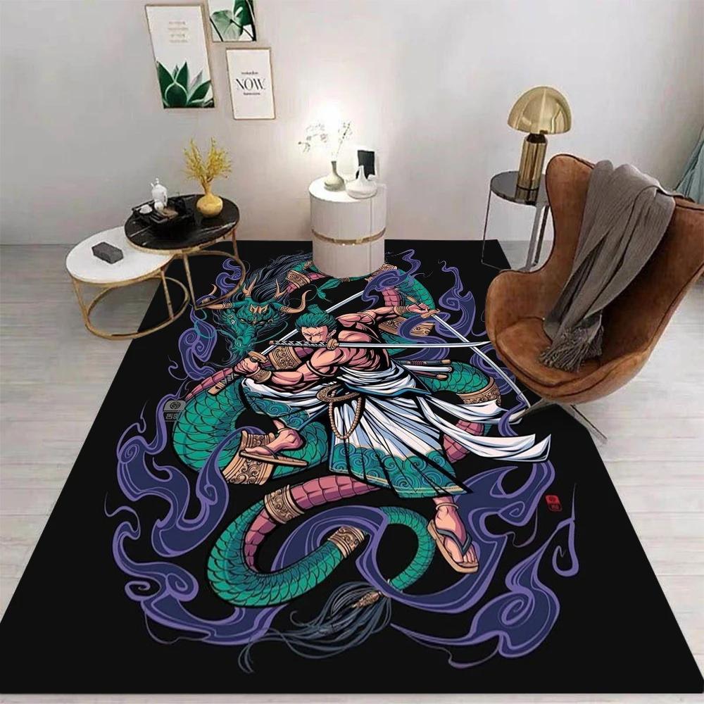 Famous Japanese Anime Printed Carpet Free Exploration Style Decor Rug Home Room Non Slip Area Rugs Cloakroom Floor Matfloor Mat