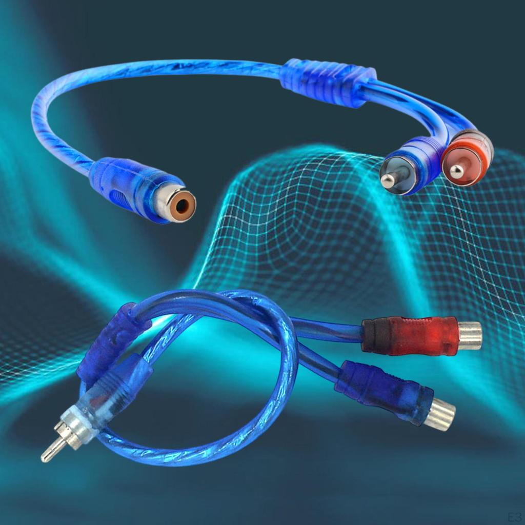 RCA Audiokabel 30cm Y-Adapter Splitter für Autoradio Heimsystem Lautsprecher Verstärker