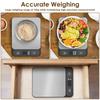 Waga kuchenna 10kg Praktyczna waga do ważenia żywności z wyświetlaczem LCD i pokrywą ze stali nierdzewnej do pieczenia, gotowania, liczenia