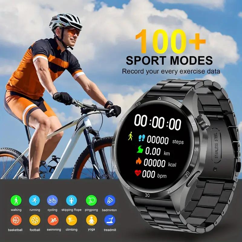 2026 Nuevo Reloj Inteligente GT4 Pro para Hombre Trayectoria NFC AMOLED 360*360 Pantalla HD Llamada Inalámbrica IP67 Impermeable SmartWatch