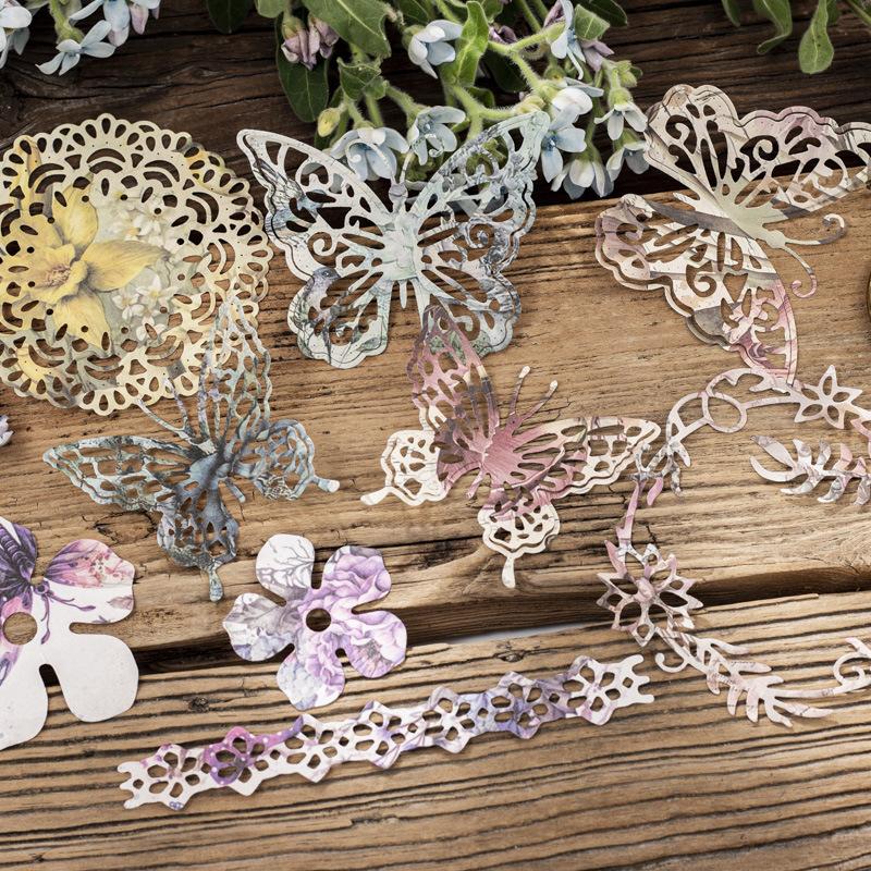 30pcs/pack Vintage Materials Paper Lost Garden Series DIY Scrapbooking Decor Junk Journal Planner Collage Photo Album Craft Paper