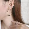 Earrings Slightly Studded With Diamonds, Big Heart Earrings, Temperament Holiday Gift, Nightclub Sexy Big Earrings