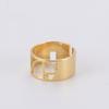 Fibonacci Spiral Golden Ratio Rings for Women Men Sacred Math Geometry Stainless Steel Adjustable Finger Ring Jewelry Gifts