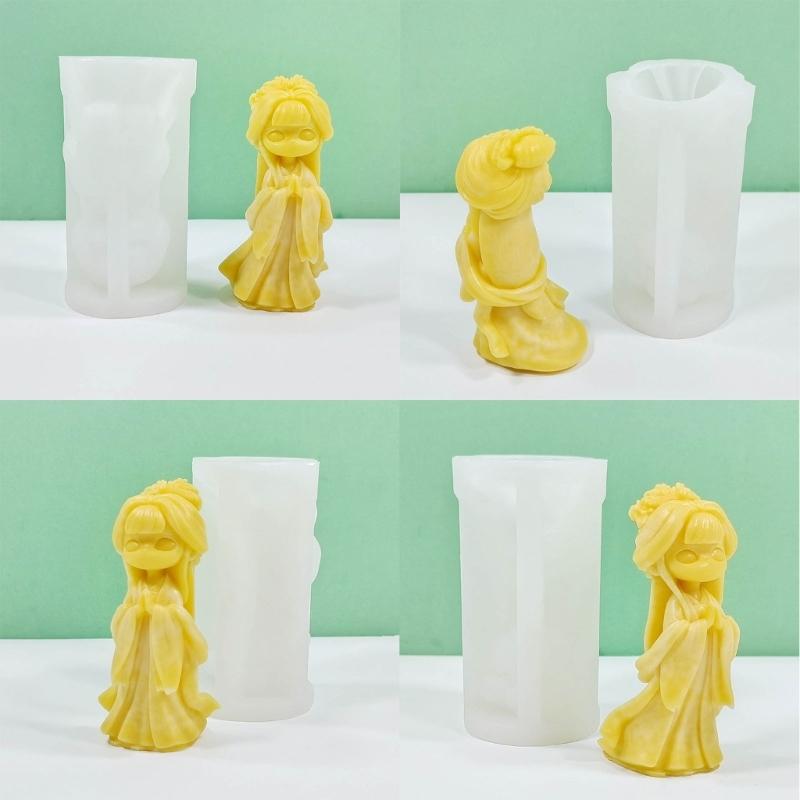 Ancient Doll Statue Silicone Molds Multipurpose Silicones Mould for Epoxy Resin Handmade Candle Soap Home Decoration