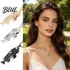 Non-fading Metal Necklace Fish Bone Necklace Punk Street Style Hollow
