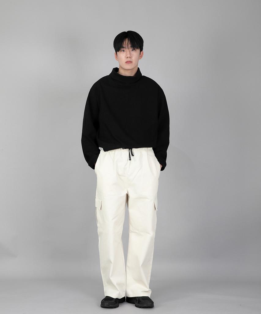 Seinteukeulu Rivet Fix Ex Wide Cargo Pants Rec-360 Cream