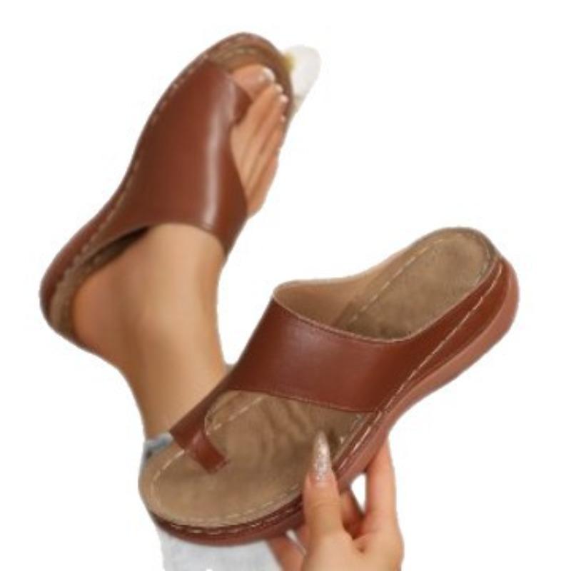 Emuhein Outerwear Cover Toe Cool Slippers Women's Casual Beach Slippers Large Size