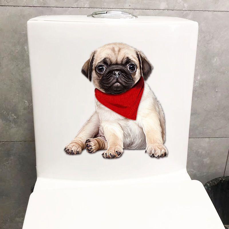 Animal Wall Sticker Bathroom Toilet Decor Living Room Cabinet Refrigerator Home Decoration Water-proof Decal