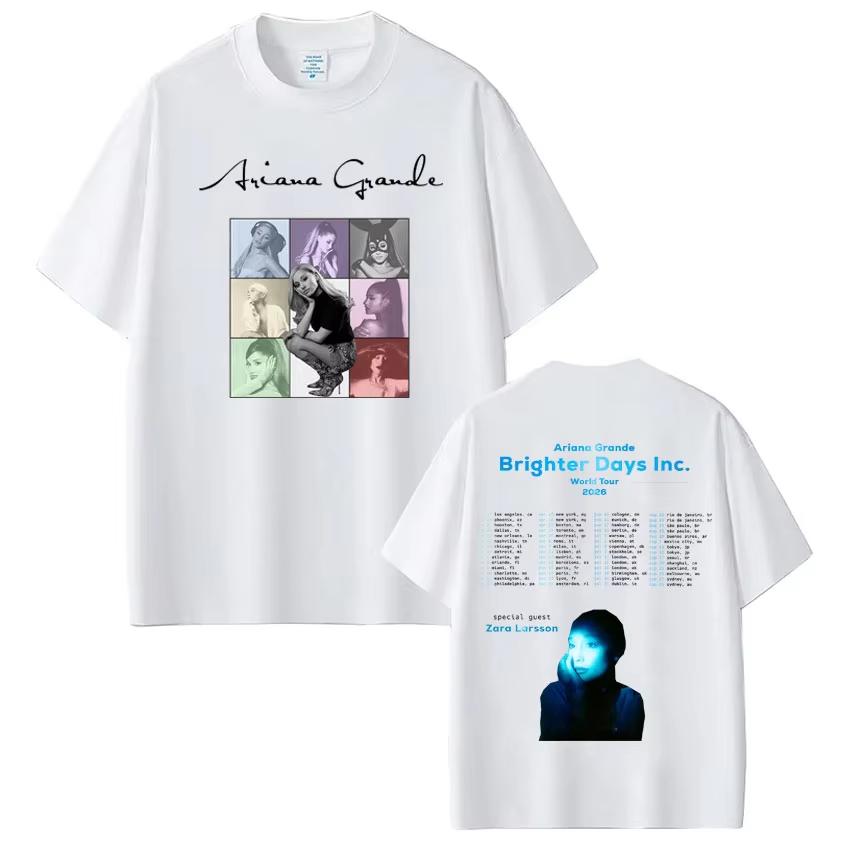 Ariana Grande The Eternal Sunshine Tour T-Shirt Herren und Damen Sommer Baumwollkleidung Retro Mode Kurzärmelig