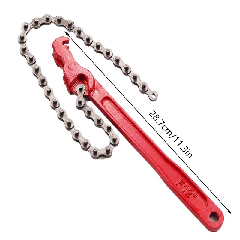 Těžký ráčnový řetězový klíč Reverzibilní nástroj na olejové filtry Nástroje pro potrubní armatury Pasují Kleště řetězového klíče na olejové filtry