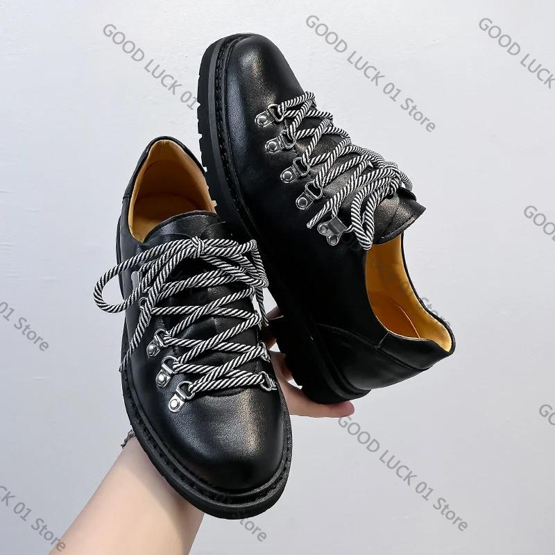 Fashion 2025 Genuine Leather Shoes For Man Big Size Leather Casual Shoe Fashion Business Oxford Shoe High Quality Designer Work Shoes