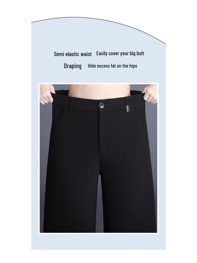 Damen Anzughose mit fließendem Schnitt und geradem Bein, Frühjahr/Herbst 2026: Locker, Schlankmachend, High-Waist, Elegant, Schmal-Weiter Bein, Lässiger Stil.