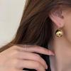 Vintage Big Round Ball Pendant Earrings Women's Concise Daily Earrings  Jewelry Wedding Birthday Accessories Perfect Gift