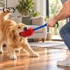 Soft Plush Squeaky Pet Toys Dog Rope Toy, Durable Interactive Tug with Reinforced Handles, for Large Dogs Dental Cleaning Polyester Chew Toy Small