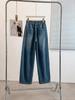 High Waist Slimming Drawstring Straight-Leg Plus Size Jeans for Women - Early Spring Collection