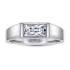 Men'S Ring S925 Sterling Silver Ring Fashion 5A Zircon Ring Temperament Ring