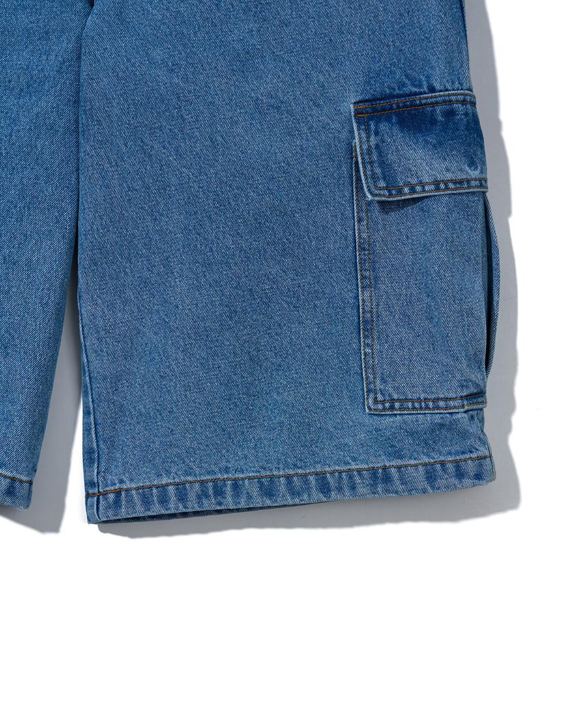 YOUHEE Layered Bermuda Pants_Blue