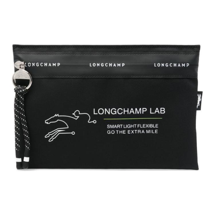 

Longchamp Le Pliage Energy Logo Print Recycled Material Document Clutch Women clutch Black 34136HSR001 Basic Set (Bag)