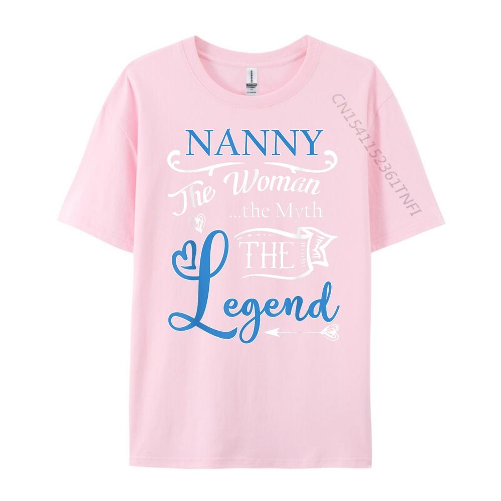 Nanny The Unisex The Myth The Legend Black Shirt Graphic Tees Female Tshirts Vintage