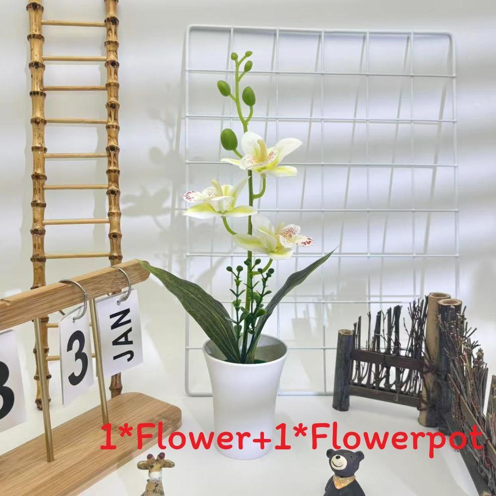 Orchid Artificial Plant For Wedding Decor With Realistic Design For Photography And Home Display