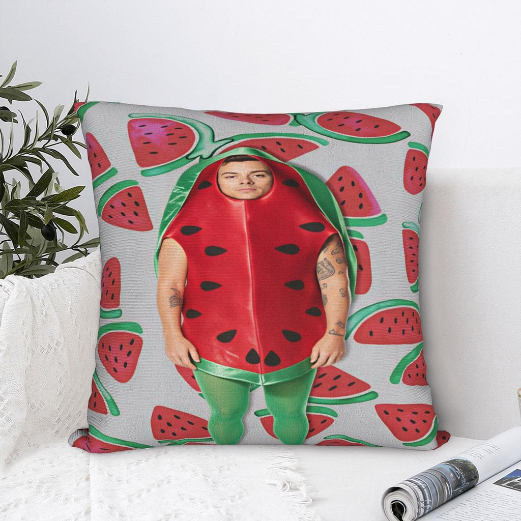Harrys S-Styles Kiss Al the Time Pillow Case Square Pillow Cover Kawaii Cushion Cover For Living Room Chair