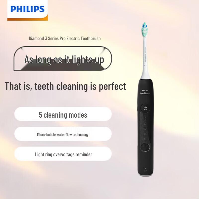 Philips DiamondClean 3 Series Pro Electric Toothbrush Diamond 3 Series Pro Adult Toothbrush