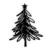 Metal Christmas Tree Wall Decoration Modern Minimalist Black Abstract Tree Wall Art Home Office Living Room Bedroom Wall Hanging Ornament