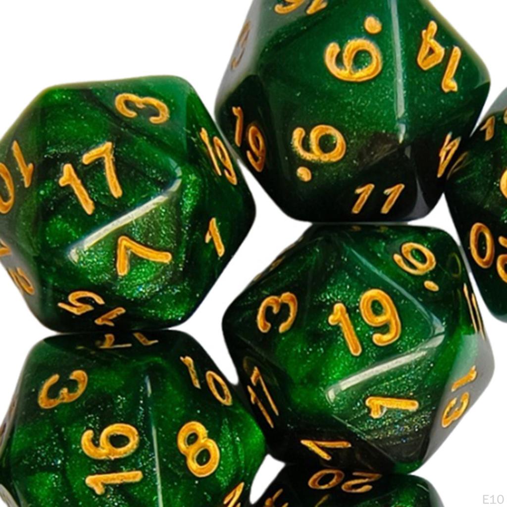 Polyhedral Dice Assortment for Interactive Gaming Sessions