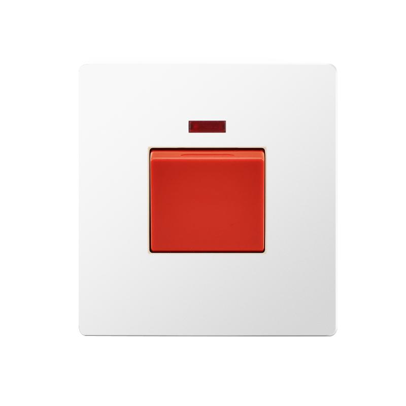 FALIANG 13A 2 Outlets AC 250V PC Material Multi Socket British Standard Modern White Color Luxury Multi-function Sockets