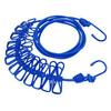 Portable No-Punch Travel & Home Clothesline with Storage Clips for Drying and Outdoor Use
