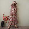 Summer Hooded Printed Dress