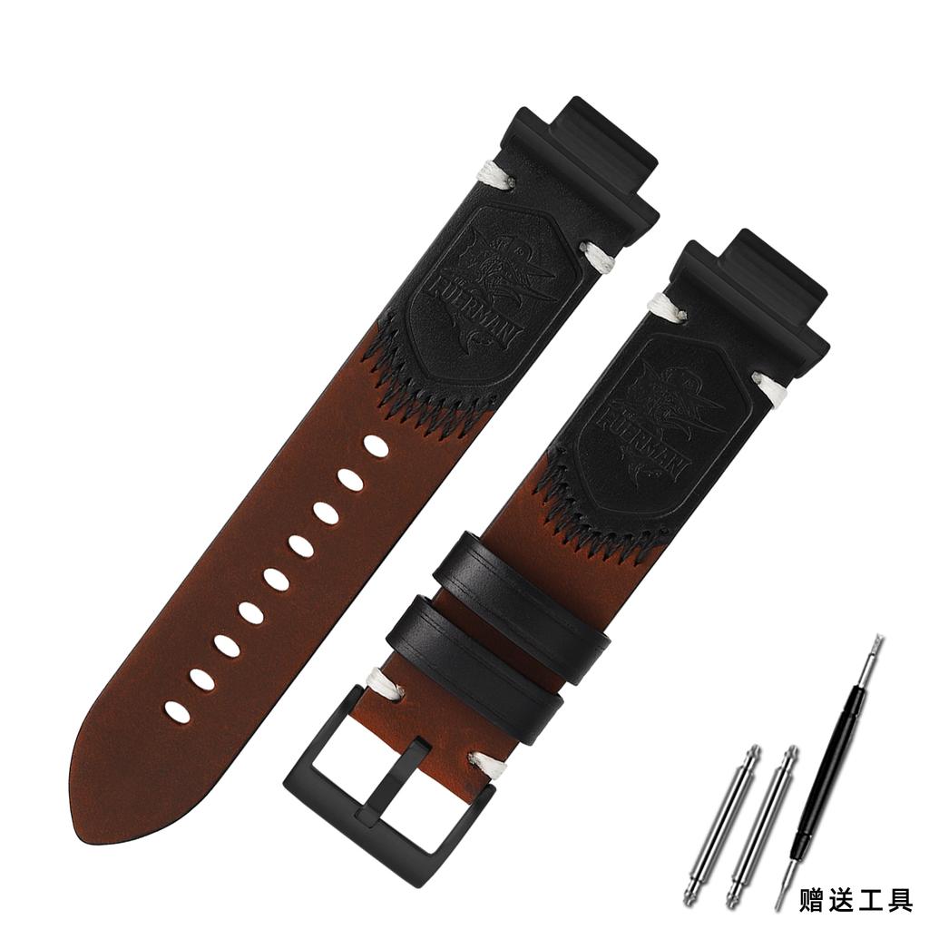 GA2100 Retro Cowhide Watch Strap For Casio G-SHOCK GA-2100 2110 GBM-2100 Modified Genuine Leather Bracelet Men Band Accessories