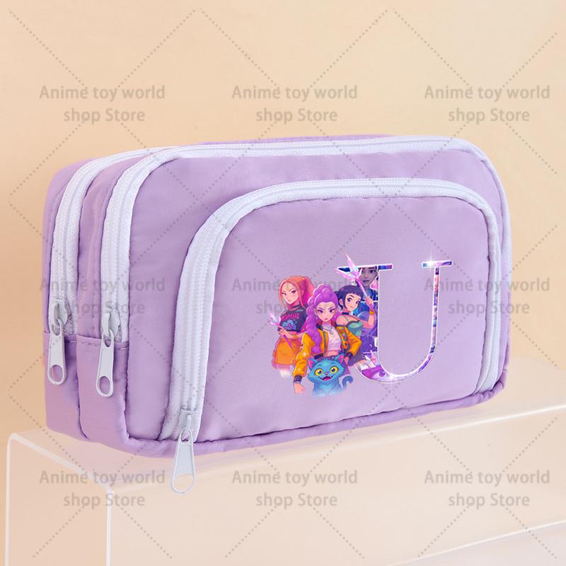 Kpop Dämonenjäger Federmäppchen Cartoon Kawaii Mädchen Stiftebox Stifthalter Tasche für Schüler Schulanfang Schreibwaren Geschenkartikel