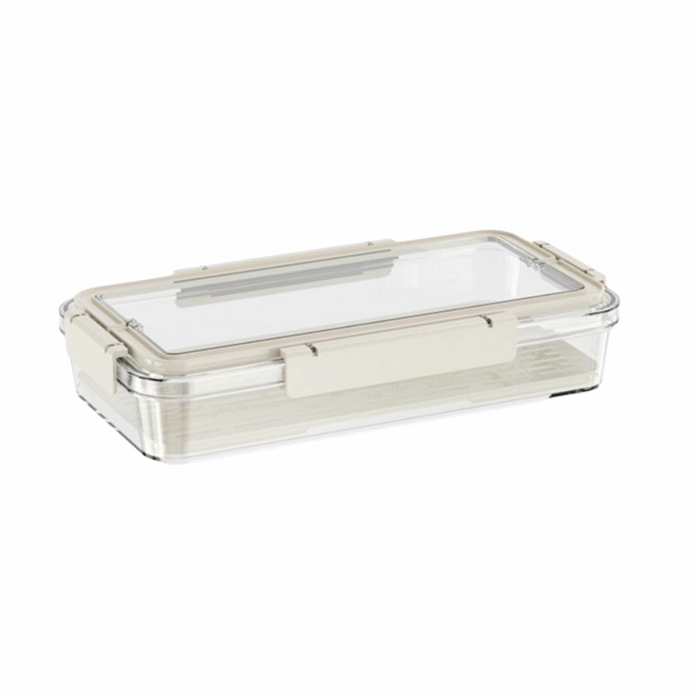 Clear Fruit Storage Container Airtight with Lid Pasta Storage Container Rectangular Large Capacity Meal Prep Lunch Box Meal Prep